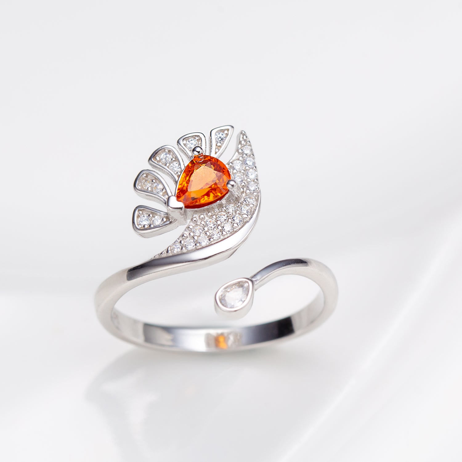 Natural Oval Shape Fancy Sapphire Peacock Ring