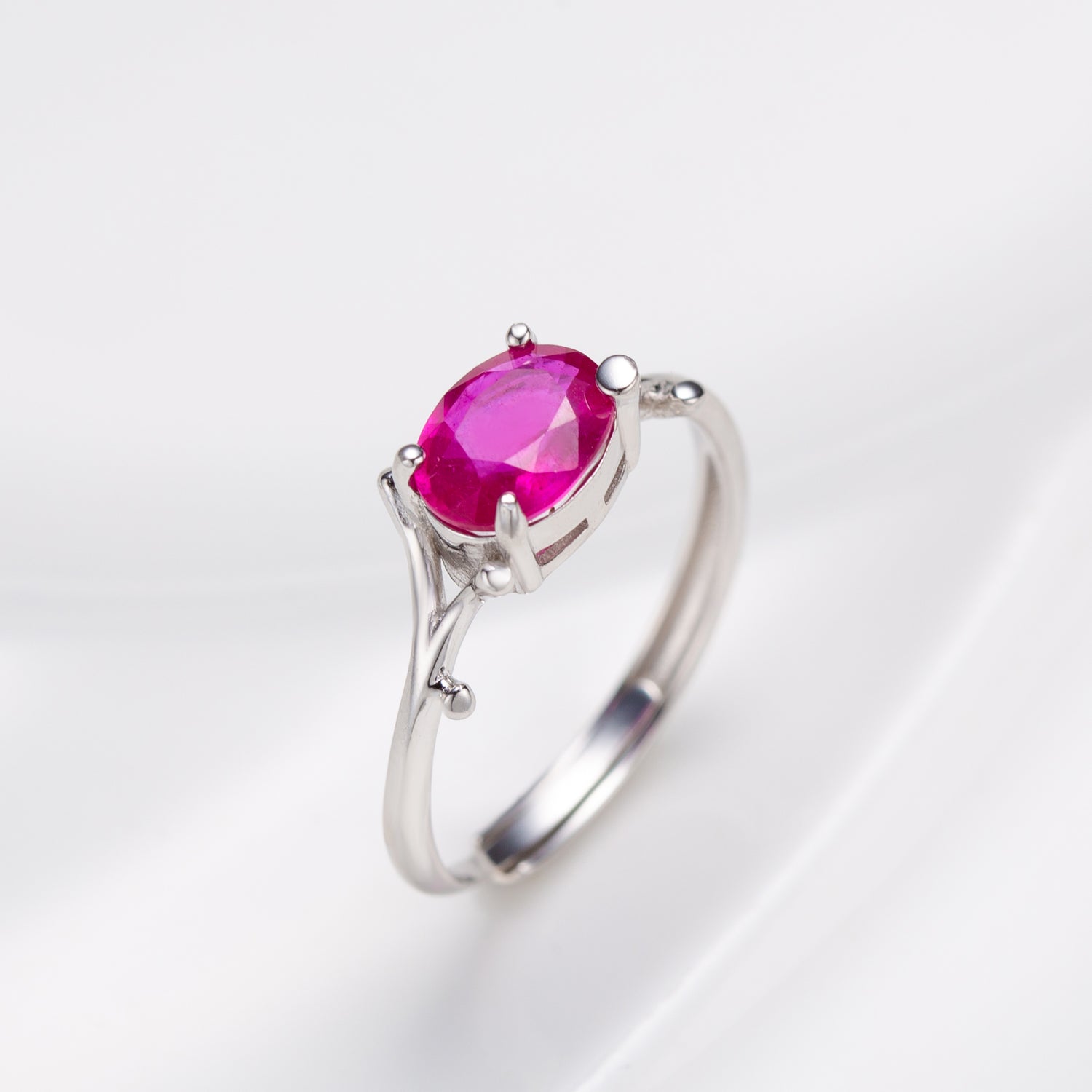 Natural Oval Shape Ruby Ring